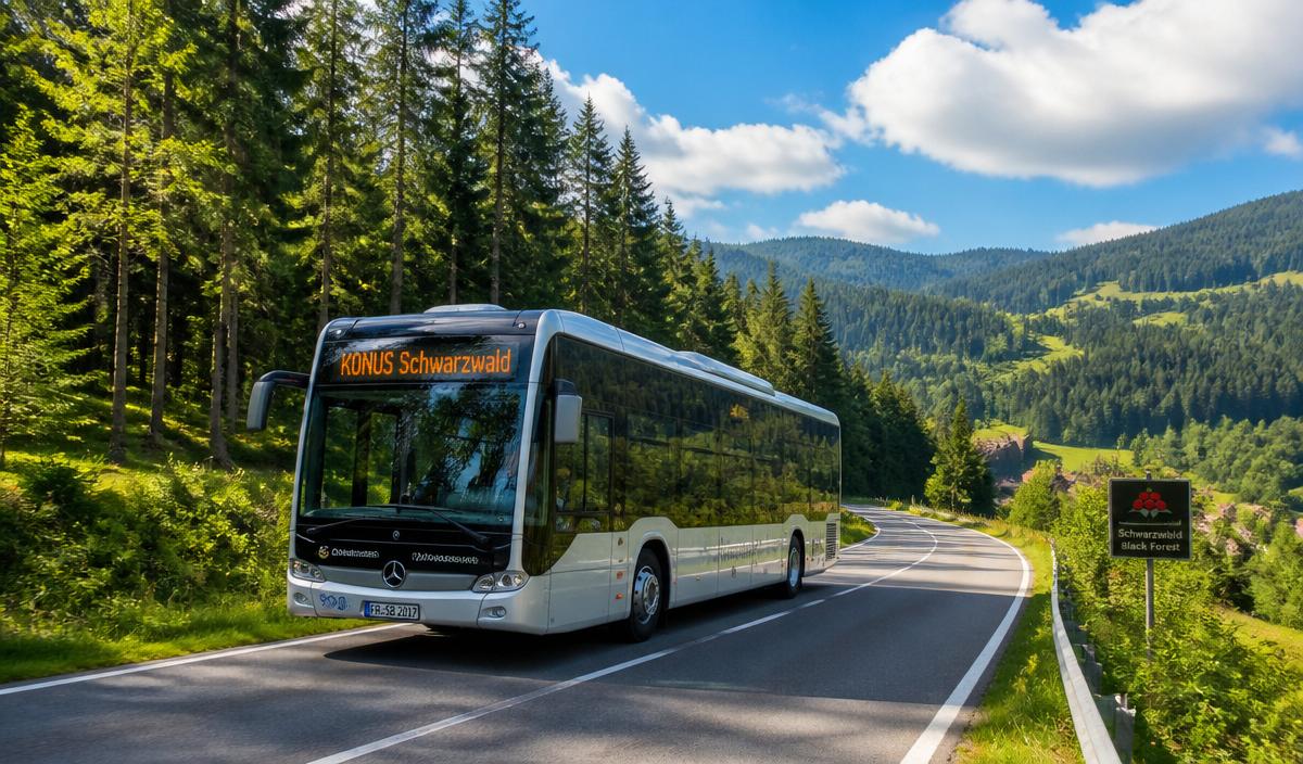KONUS-Bus im Schwarzwald